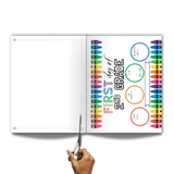 Buy Now on Amazon - Printed Book with First Day of School and Last Day of School signs - crayon theme design