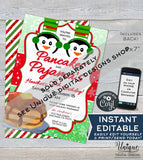 Christmas Classroom Favors Tag, Kids Editable Christmas Candy Cane Thank You Cards, Printable Custom Teachers  diy