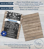 Block Party Invitation, Editable Street Party Neighborhood Summer Kick-off Invite, Backyard BBQ Rustic Printable Chalkboard