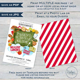 Parent Survival Guide Flyer, Healthy Lunch snacks Editable PTA Invitation Cafeteria Schedule Printable School Invitation pto meeting INSTANT