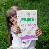 Kids Pages of Possibilities Write and Draw Artistic Journal for girls