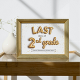 Buy Now on Amazon - Printed Book with First Day of School and Last Day of School signs - Foil Balloon theme design