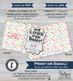 Personalized Fathers Day Photo Card, Editable for Dad from Kids, Hand print Last Minute Gift for Dad Photo Gift Printable