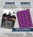 Halloween Boo Bash Invitations, Editable School Event Flyer PTA School Costume Party Invite pto Dance Printable   + Flyer