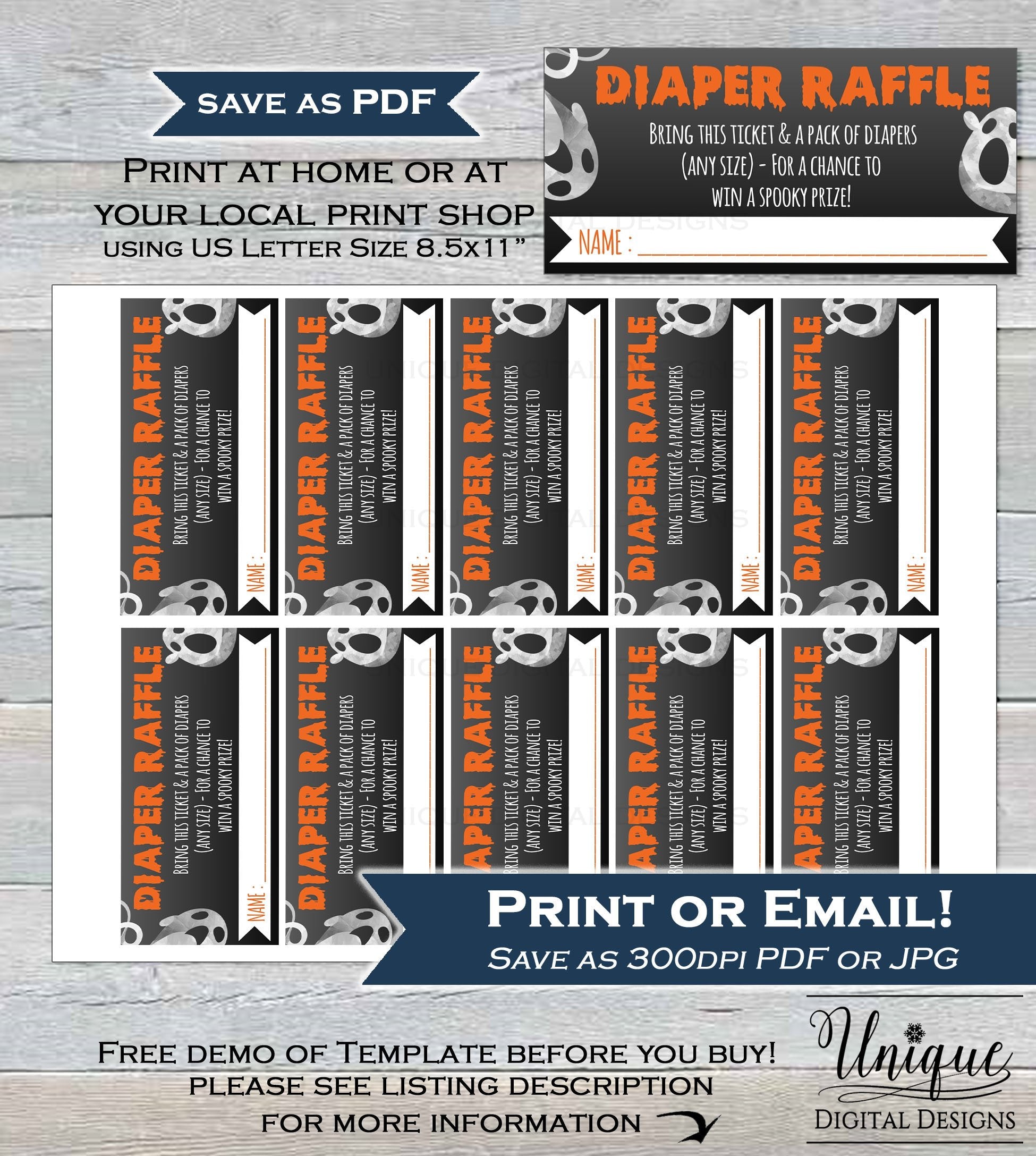 Diaper Raffle Ticket + Books for Baby Shower Invitation Inserts, Edita diaper-raffle-ticket-books-for-baby-shower-invitation-inserts-edita