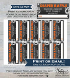 Diaper Raffle Ticket + Books for Baby Shower Invitation Inserts, Editable Halloween Baby Shower Insert Card Printable Ghost