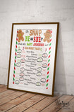 Christmas Gender Reveal Sign, Editable Gingerbread Theme Board, Oh Snap He or She What will Baby be?, Old Wives Tales Sign,