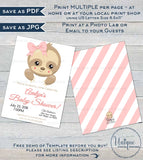 Sloth Baby Shower Invitation KIT, Editable Girls Sloth Baby Shower Invite Baby Sloth Diaper Raffle Books for Baby Printable
