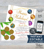Printable Rodan and Happy Holiday Cards, MLM Skincare Christmas Scratch Off, Thanks Preferred Customer Christmas Gift, Custom INSTANT ACCESS