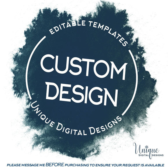 Add On - CUSTOM design! Custom Invitation Custom Invitation Customized Invitations, Personalized  Custom Orders