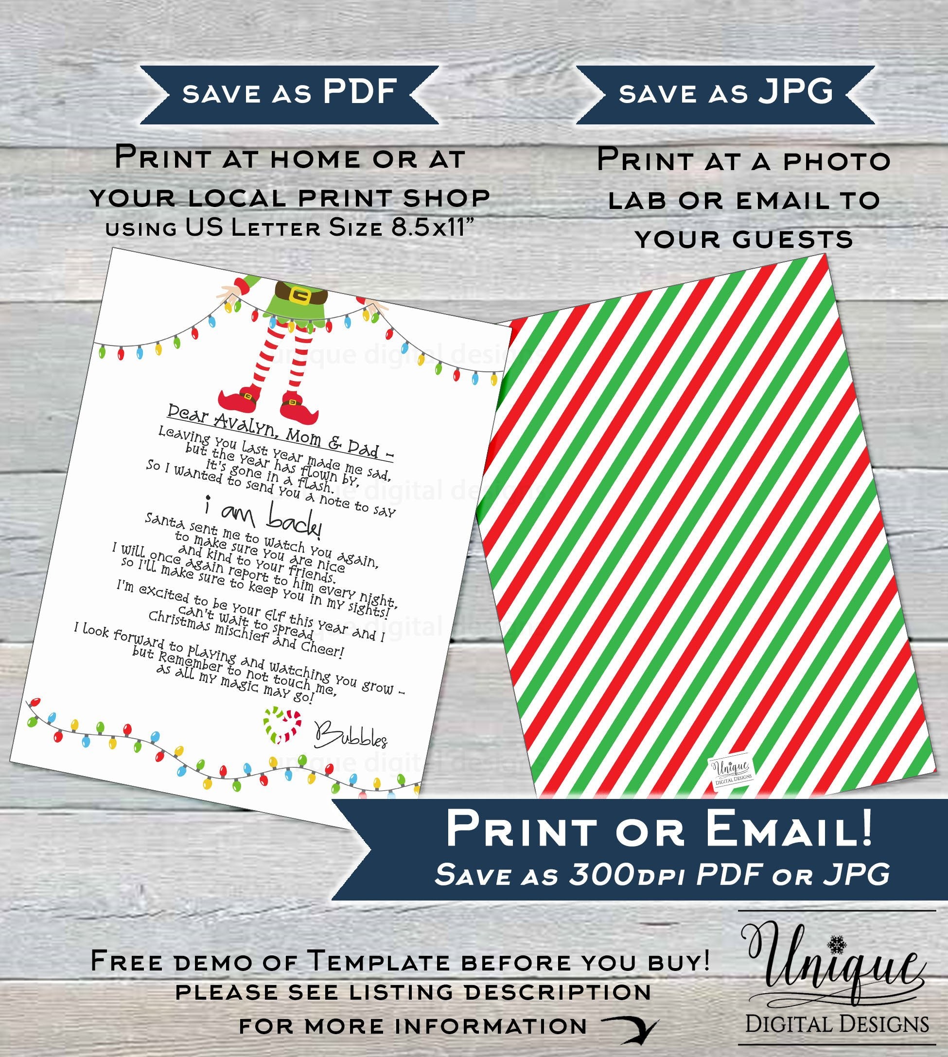 Editable Elf Arrival Letter, Elf Welcome Letter, Custom Santa Letter, editable-elf-arrival-letter-elf-welcome-letter-custom-santa-letter