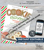 Editable Christmas Gingerbread House Decorating Party Invitation, Christmas Invite, Gingerbread Holiday Party, Printable