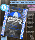 Baby Shower Bingo Cards, Editable Sloth Theme Baby Shower Game, Its a Boy Sloth Baby Shower, Spirit Custom Blue Printable