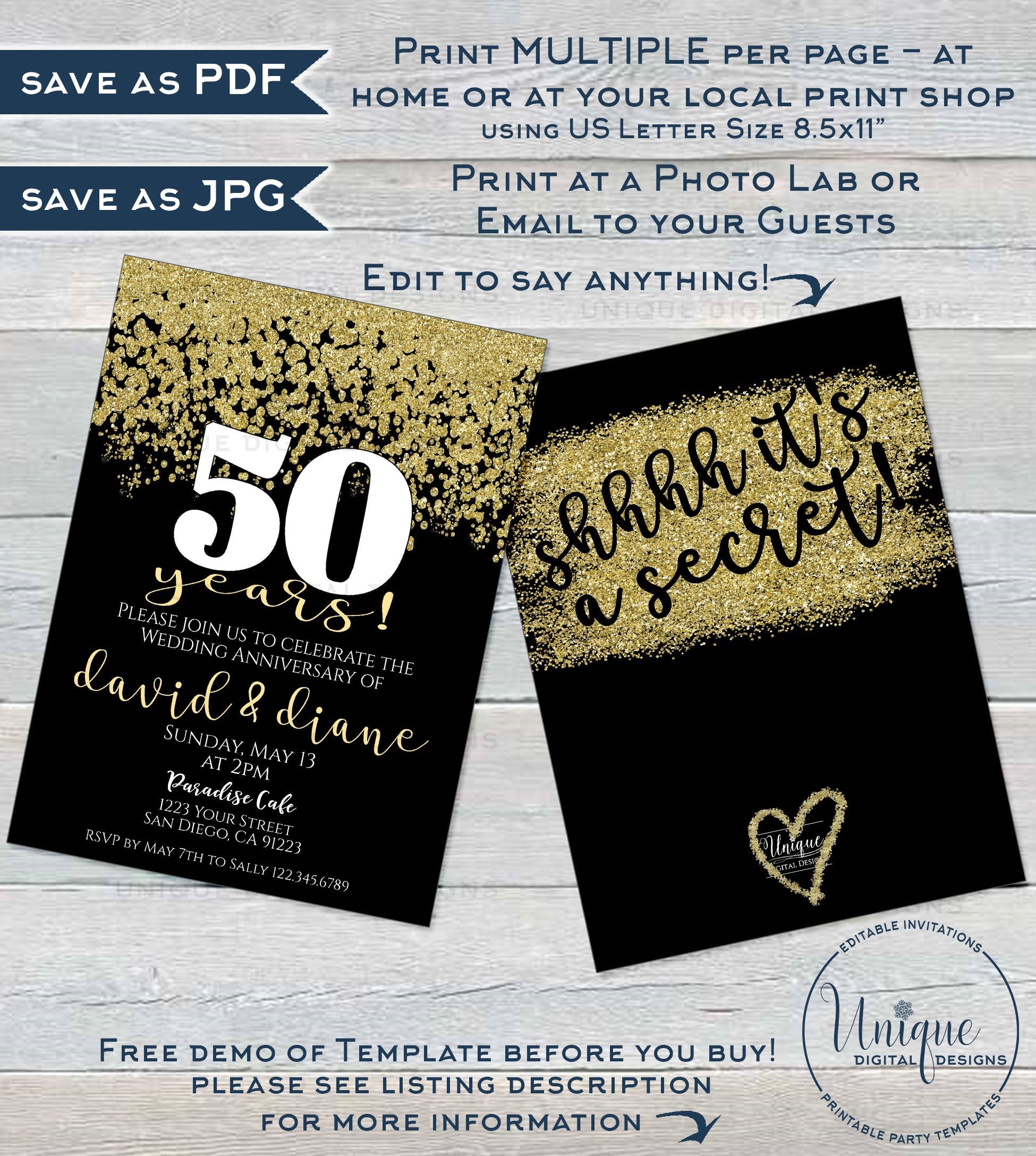 50-year-anniversary-invitation-fiftieth-golden-wedding-anniversary-e for Free Printable 50th Wedding Anniversary Invitation Templates 50 year Anniversary Invitation, Fiftieth Golden Wedding Anniversary, E for Free Printable 50th Wedding Anniversary Invitation Templates