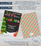 Christmas Pajama Party Invitations, Adult Christmas Invite, Editable Tree isn't only thing getting Lit, Holiday Printable
