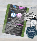 Soccer Thank You Card, Editable Soccer Party Printable Black White Sports Theme Thank you Folded Card Blank Inside