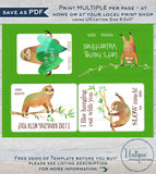 Sloth Valentine Card, Kids Editable Valentines Day Sloth Classroom, I like you a Sloth Favor Tags Printable Custom