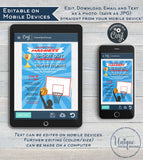 Basketball Fundraiser FLYER, Editable Shoot Out Tournament Slam Dunk Basketball Invitation 3 on 3  Printable Custom