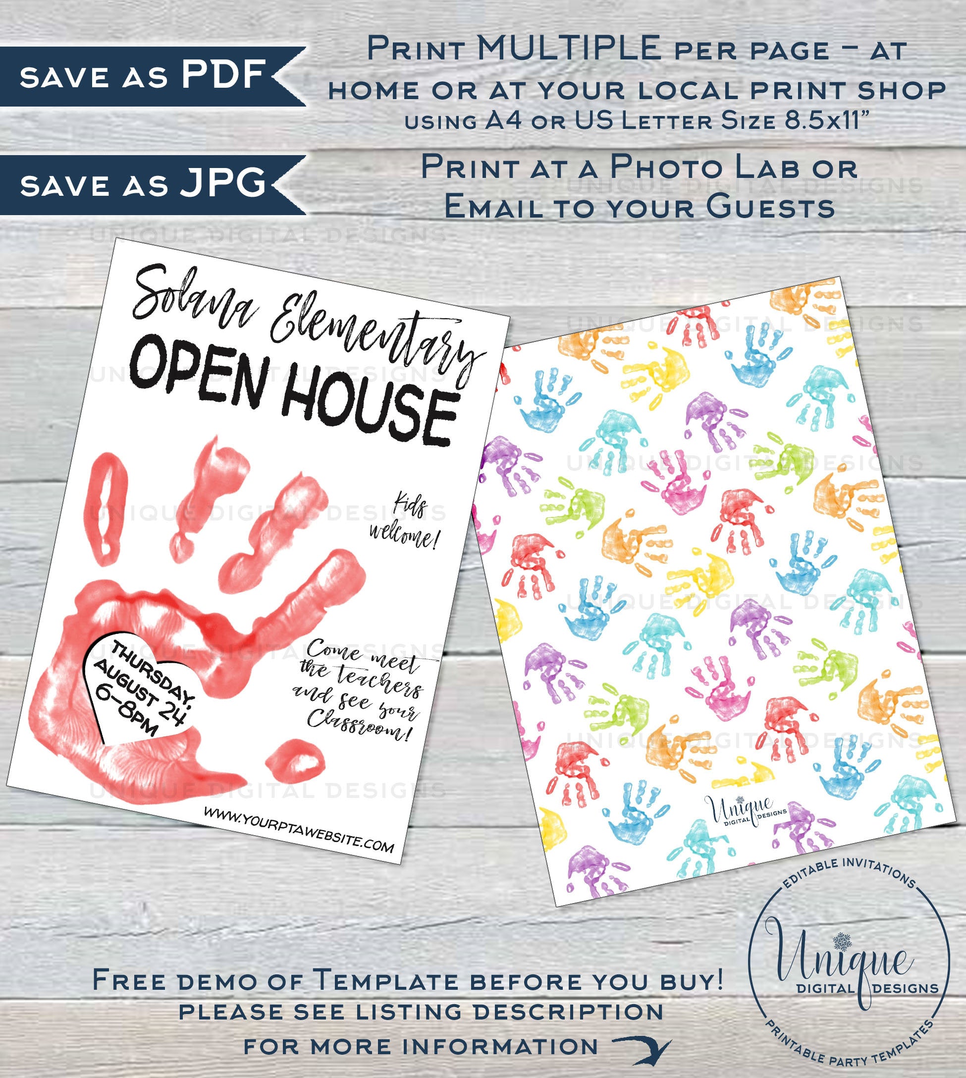 back-to-school-open-house-invitation-editable-parent-meet-the-teacher for Free Printable Open House Invitations Back to School Open House Invitation, Editable Parent meet the Teacher for Free Printable Open House Invitations