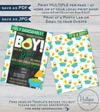 Holy Guacamole Baby Shower Invitation, Editable Avocado Baby Boy Invite, Cinco de Mayo Fiesta Chalkboard Custom Printable