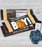 Basketball Baby Shower Invitation KIT, Diaper Raffle Books Baby Boy, Editable Slam Dunk Party Chalkboard Printable