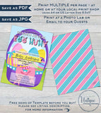 Easter Gender Reveal Invitation Easter Egg Hunt Baby Invite Baby Shower Hoppy Easter Personalize Custom Printable INSTANT Self EDITABLE