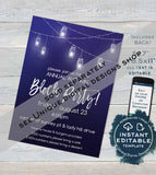 Editable Block Party Invitation , Neighborhood Street Party, Backyard Summer BBQ Grill Out hoa Custom diy Printable
