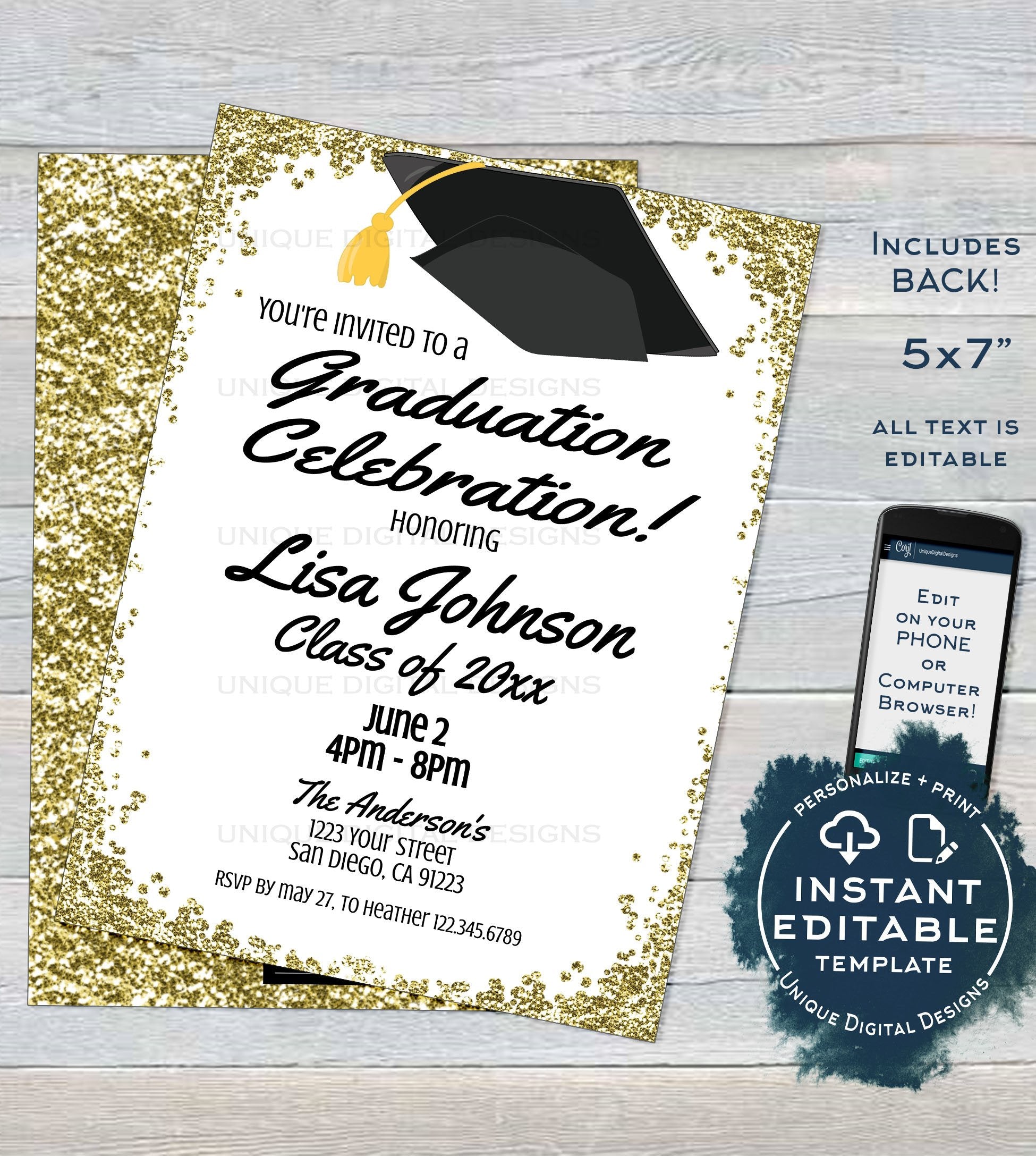 Graduation Party Invitations Templates