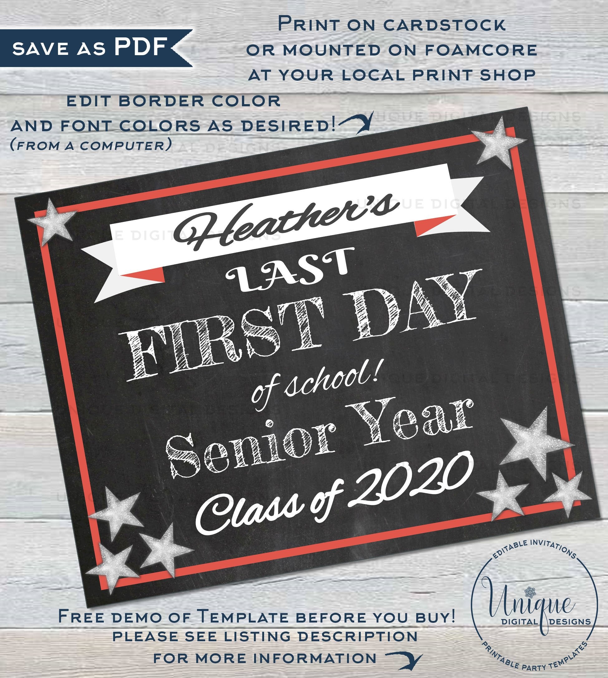 Senior Leader Sign Senior Sign