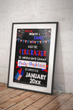 4th of July Pregnancy Announcement Sign, Firecracker Theme, July 4th Baby Announcement, Printable Chalkboard