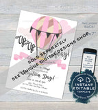 Girls Adoption Day Sign, Editable It's My Adoption Day Photo Prop Announcement, New Family Hooray, diy Printable