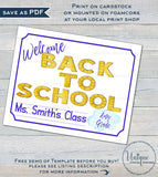 Teachers Classroom Decorations, Editable Welcome Back to School Rulers pto Pta Door Meet your Teacher Printable   UTCR