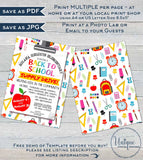 School Supply Drive Flyer, Editable School Donation Invitation Printable Pta Pto Flyer Back to School Fundraiser, diy Digital