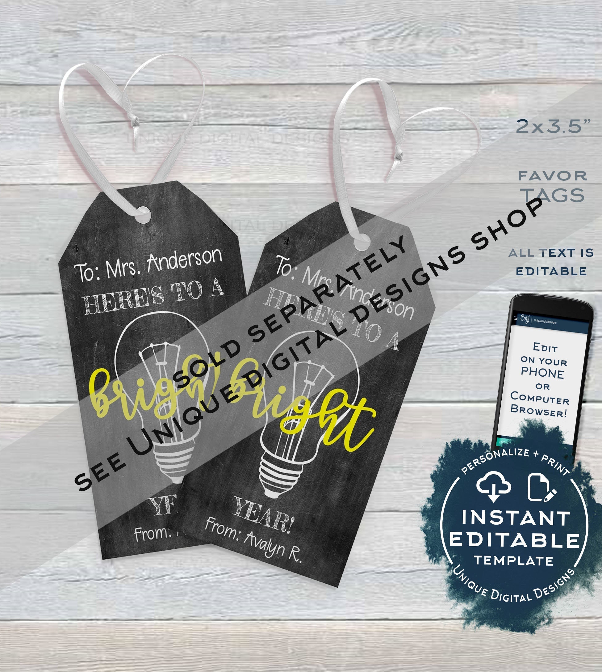 Custom Favor Tags, Editable Thank You Tag, Back to School Gift, Birthd custom-favor-tags-editable-thank-you-tag-back-to-school-gift-birthd