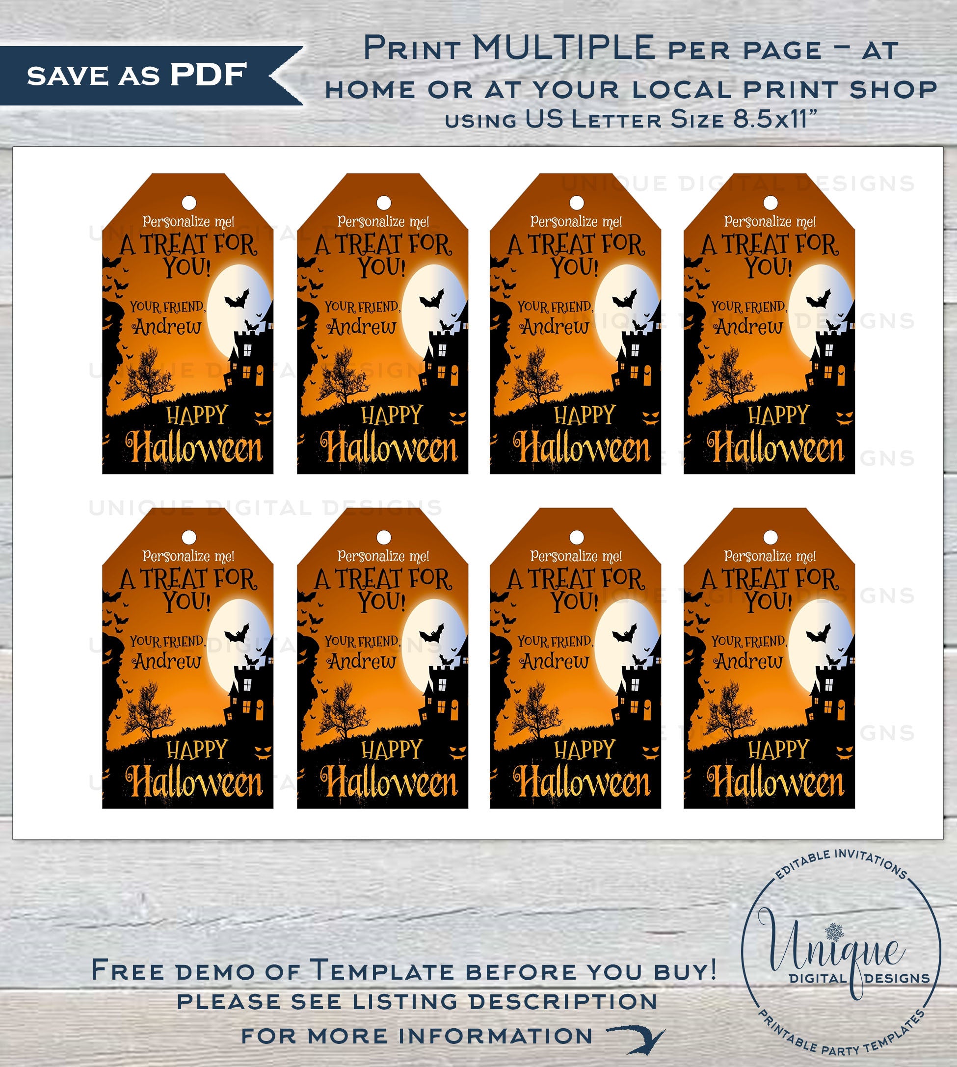 15 Halloween Printable Gift Tags {free printable} – Tip Junkie