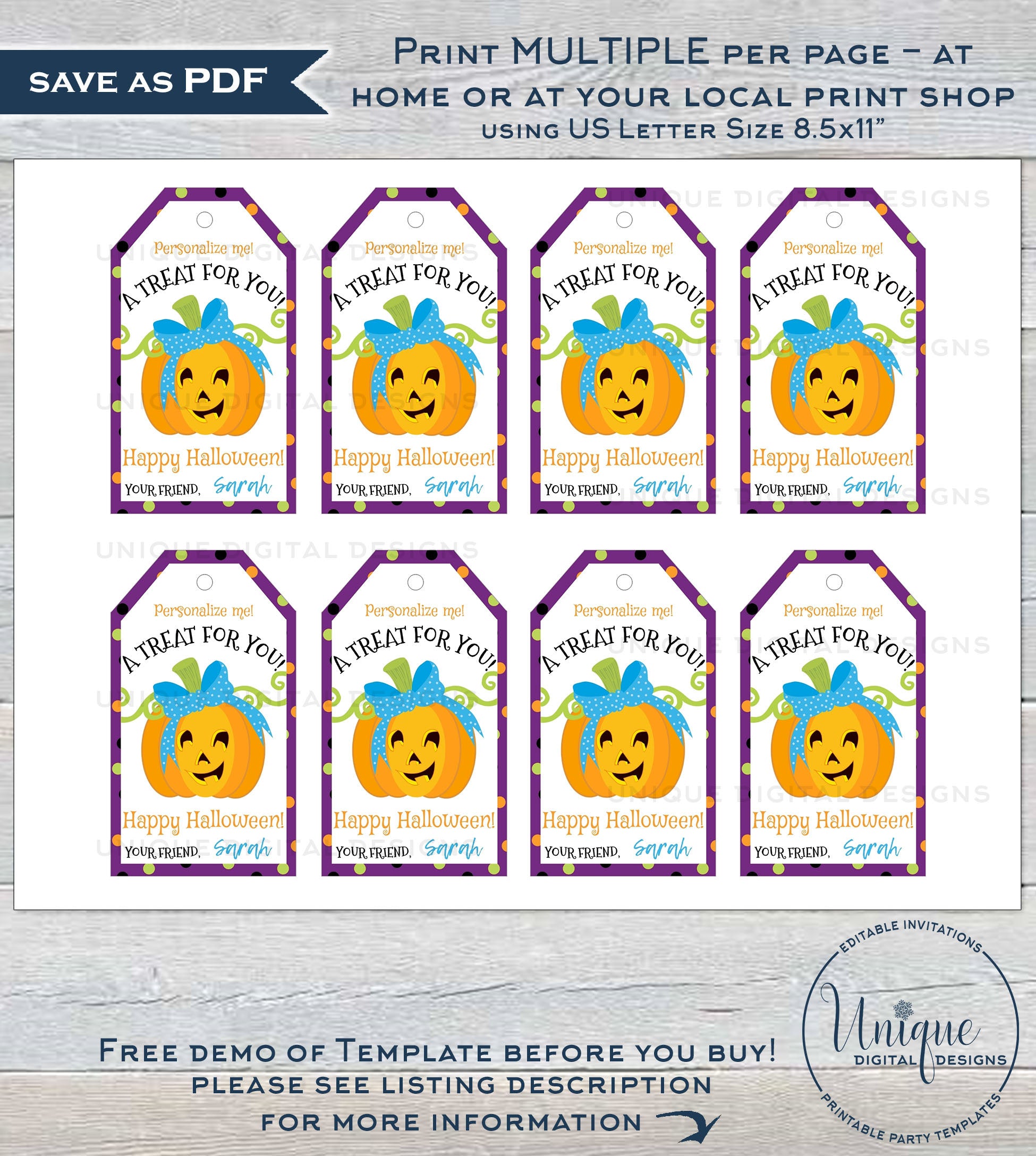 Halloween: Free Printable Tags - See Vanessa Craft