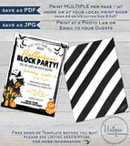 Halloween Block Party Invitation, Editable Street Party Invite, Neighborhood Costume Party Flyer, Backyard BBQ hoa Printable INSTANT ACCESS