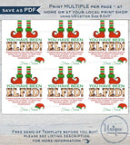 Editable You&#39;ve Been Elfed Wine Bottle Christmas Gift, Elf Personalized Holiday Wine Labels Printable Wine Gag Gift for Adult INSTANT ACCESS