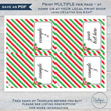 Editable Christmas Food Labels, Food Tent Card Party Decorations, Holiday Printable Place Cards, Folded Tent Labels for Food INSTANT ACCESS