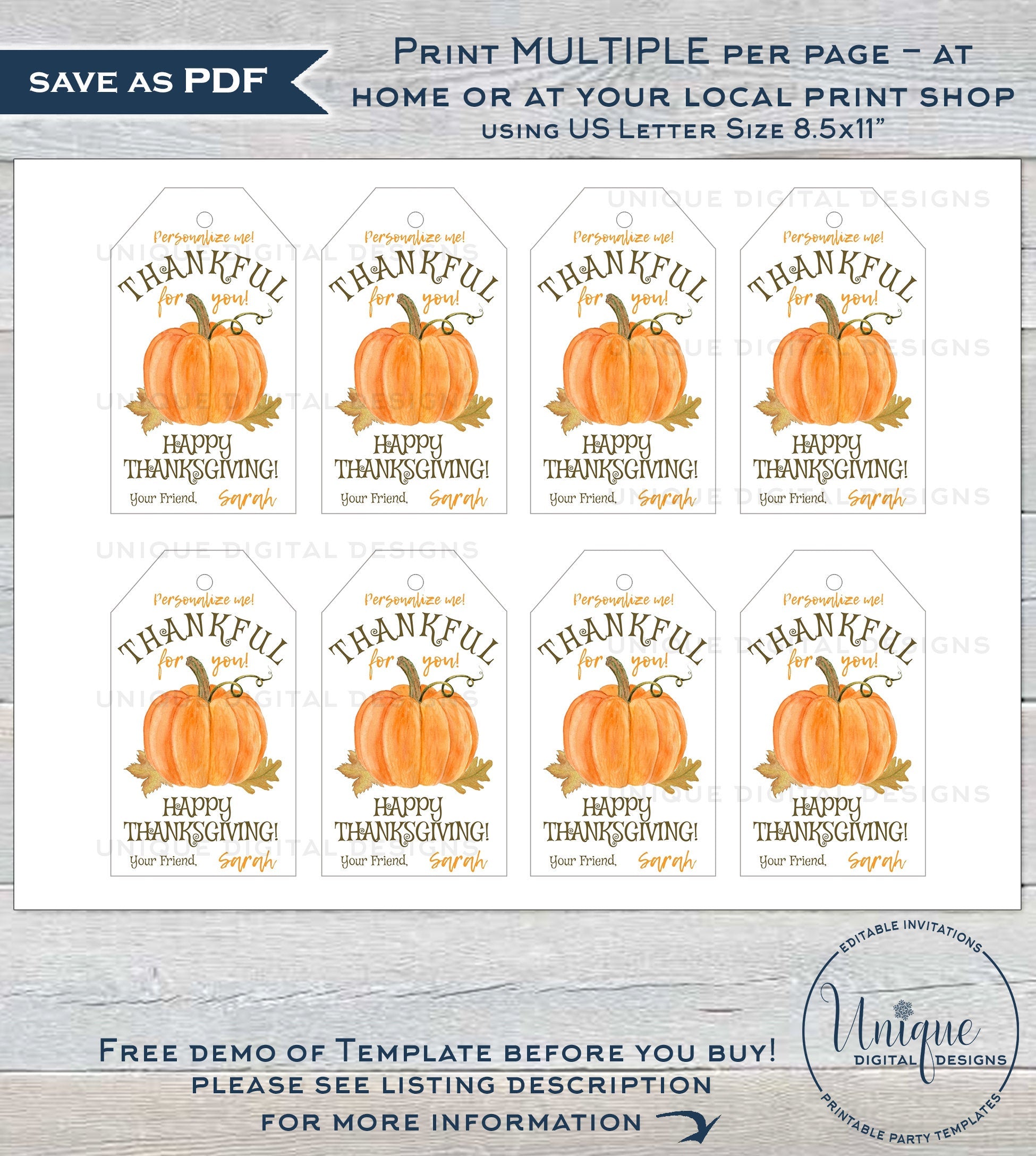 editable-thanksgiving-favor-tags-thankful-personalized-thanksgiving-t for Free Printable Editable Thank You Tags Editable Thanksgiving Favor Tags, Thankful Personalized Thanksgiving T for Free Printable Editable Thank You Tags