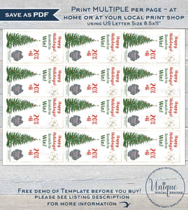 Editable Scratch Off Cards, Printable Scratch to Win Small Business Branding, Christmas Scratch Off, Customer Christmas Gifts INSTANT ACCESS