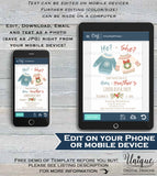 Christmas Gender Reveal Invitation, Editable Ugly Christmas Sweater Invite, He or She Baby Boy or Girl Cast Vote Printables INSTANT ACCESS