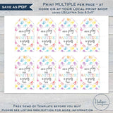 Editable Hand Sanitizer Tag Printable, Kids Wash Your Hands Personalized Teacher Favor Tags, School Clean Hands Classroom PTA INSTANT ACCESS