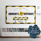 First Birthday Virtual Party Invitation, Zoom Party Under Quarantine Invite, Editable Electronic 1st Party Digital Smartphone INSTANT ACCESS
