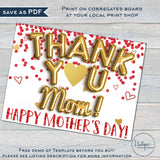 Virtual Mother's Day Yard Sign, Editable Thank You Gift from Kids Nana Grandma Gigi