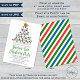 Editable 2020 Christmas Party Invitation, Oh Quaran-Tree getting Lit, Adult Christmas Invite Tree isn&#39;t only thing Holiday Printable INSTANT