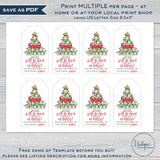 Editable Christmas Gift Tags, 2020 Will Go Down in History, Quaran-tree Personalized Holiday Tags, Gift Label Printable Favor Tag INSTANT