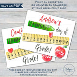 Editable 1st Day of School Sign, First Day Back to School Photo Prop Personalize School Chalkboard Poster Any Grade Digital Template INSTANT