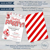 Editable Christmas Invitations, Revenge Christmas Party Invite, Editable Holiday Party Flyer, Adult Peppermint Festive Printable diy INSTANT
