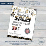 Editable Scratch Off Cards, Printable Scratch to Win Small Business Branding, Black Friday Discount Coupon, Customer Discount Sale INSTANT